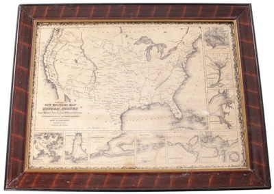 Johnson & Browning, Richmond, Virginia: Ca. 1850's Map Of Mi Military Districts O