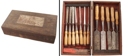Ohio Tool Company, Columbus, Ohio: Full Set Of 12 Beveldge Firmer Chisels
