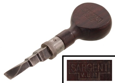 Sargent & Company, New Haven, Connecticut: Rosewood Handle Screwdriver