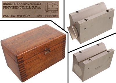 Brown & Sharpe Manufacturing Company, Providence, Rhode Island: Patent Machinist's Magnetic "V" Block