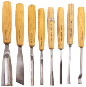 Pfeil Swiss Made, Langenthal, Switzerland: Wkg. Set Of Eight Clean Carving Tool