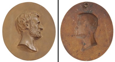Unmarked: Antique Tresal Bronze A. Lincoln