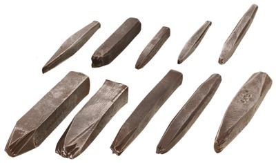 Unmarked: Wkg. Set Of 10 Decorative Jeweler S