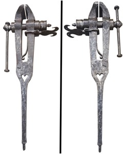 Unmarked: Massive 6" Jaw Post Vise