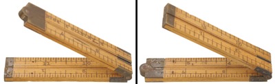 Stanley Rule & Level, No. 64: One Foot, Four Fold Folding Rule