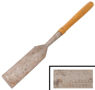 A.W. Crossman & Company, West Warren, Massachusetts: 3" Width Carpenter's Carpenters Slick