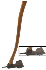 Collins & Company, Hartford, Connecticut: Shipwright's Lipped 4 1/2" Blade Adze