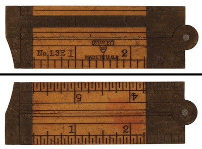 Stanley Rule & Level, No. 13 E: 6 Inch, Two Fold Folding Rule