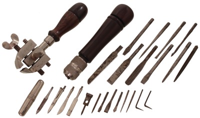 Assorted Makers: Two Rosewood Hdl. Tool Handles