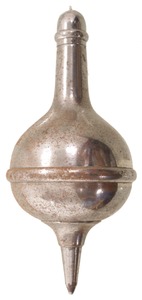 Unmarked: Massive Globular Form Plumb Bob