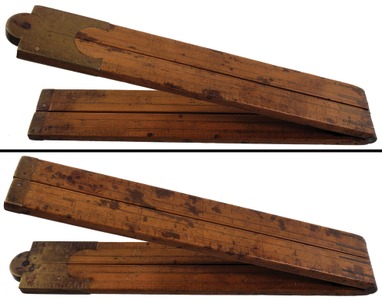 S.A. Jones & Company, Hartford Connecticut: Two-Foot, Four-Fold Folding Rule