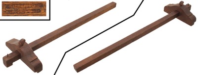 R. Olmstead, Winsted, Winchester County, Connecticut: Rare Gunsmith Mkd. Panel Marking Gauge