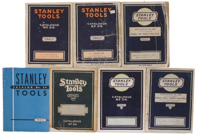 Stanley Rule & Level, No. 34: Lot Of Seven General Line Catalogues
