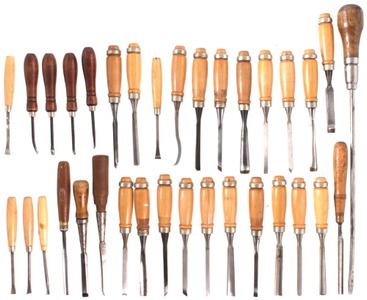 Assorted Makers: Lot Of Later Type Carving Tool