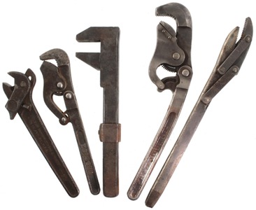 Assorted Makers: Lot Of Five Unus. Wrenches