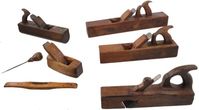 Assorted Makers: Wkg. Set Of Wooden Woodworking Plane