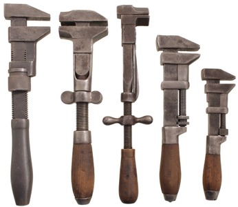 Assorted Makers: Five Uncommon Early Patent Wrenches
