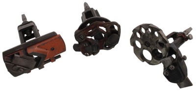 Assorted Makers: Lot Of Three Clean & Complete Hollow Augers