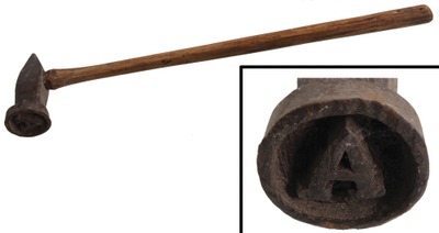 Unmarked: Early Long Handle Log Marking Hammer