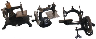 Assorted Makers: Three Child's Size Sewing Machine