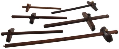 Assorted Makers: Coll. Of Six Exotic Woode Panel Marking Gauges