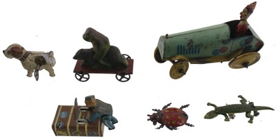 Assorted Makers: Lot Of Early Type Tin Toys