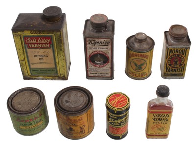 Assorted Makers: Lot Of Early 20th C. Varnishes & Polish