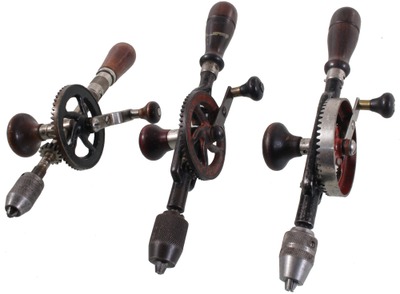 Millers Falls Company, Millers Falls, Massachusetts: Three Clean & Usable Hand Drills