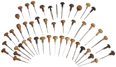 Assorted Makers: Wkg. Set Of Clean Engraving Tools
