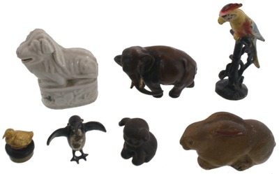 Assorted Makers: Lot Of Solid Cast Miniature Animals