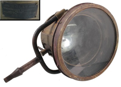 Badger Brass Manufacturing Company, Kenosha, Wisconsin, No. 756 A: Solar No. 756 A Searchlight Projecto