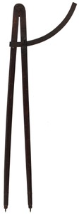 Unmarked: Pair Of Early Iron Wooden Dividers