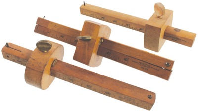 Assorted Makers: Three Clean & Usable Beech Marking Gauges