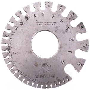 J.R. Brown & Sharpe, Providence, Rhode Island: Early Precision Wire Measureing Gauge