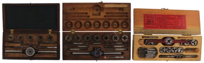 Assorted Makers: Three Sets Of Taps & Die Stocks