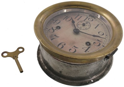 Seth Thomas, Thomaston, Connecticut: Early Brass Body Ships' Bell Clock