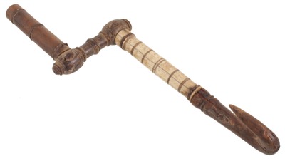 Unmarked: "Primitive" Wood & Bone Twisting Tool