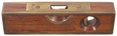 Stanley Rule & Level, No. 98: Brass-Bound Rosewood Level