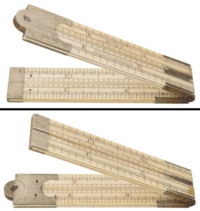 Stephens & Company, Riverton, Connecticut, No. 93: One-Foot, Four-Fold Ivory Folding Rule