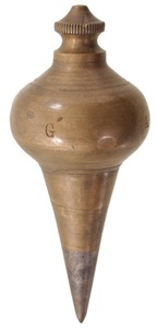 Unmarked: Early Solid Brass Plumb Bob