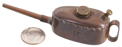 Kayes of Leeds, Leeds, England: Miniature Brass Oil Can