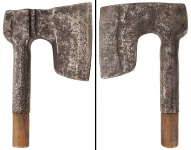 Unmarked: Early Single Bevel Hewing Axe