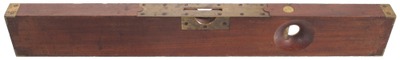 J.W. Harmon, Boston, Massachusetts: Extra Clean Mahogany & Brass Level