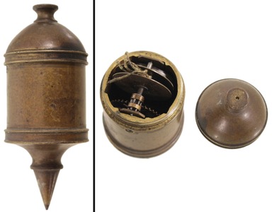 Hedlund, Charles J./quincy, Mass.: Ornate Brass Body Plumb Bob