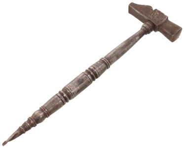 Unmarked: 18th Century Hand Forged Hammer
