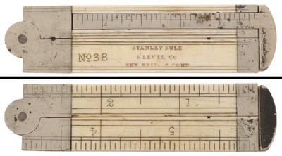 Stanley Rule & Level, No. 38: One-Foot/Six-Inch Folding Rule