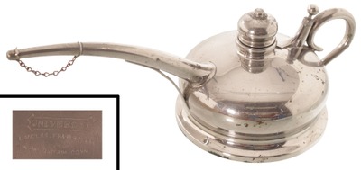 Landers, Frary & Clark, New Britain, Connecticut: Extra Clean Lamp Oil Filler Can