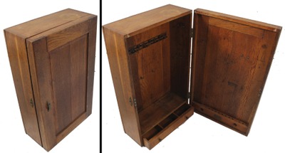 Hammacher Schlemmer & Company, New York, New York: Oak Swing Door Oak Tool Chest