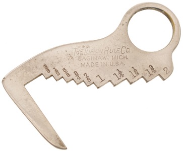 Lufkin Rule Company, Saginaw, Michigan: Unused Nickel Plated Lumber Gauge