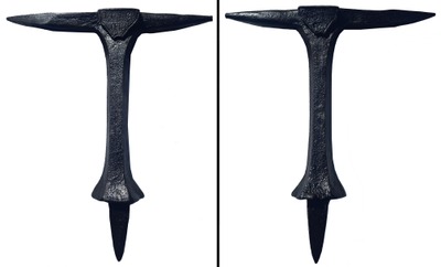 Unmarked: 18th C. Dbl. Horn Stke Anvil